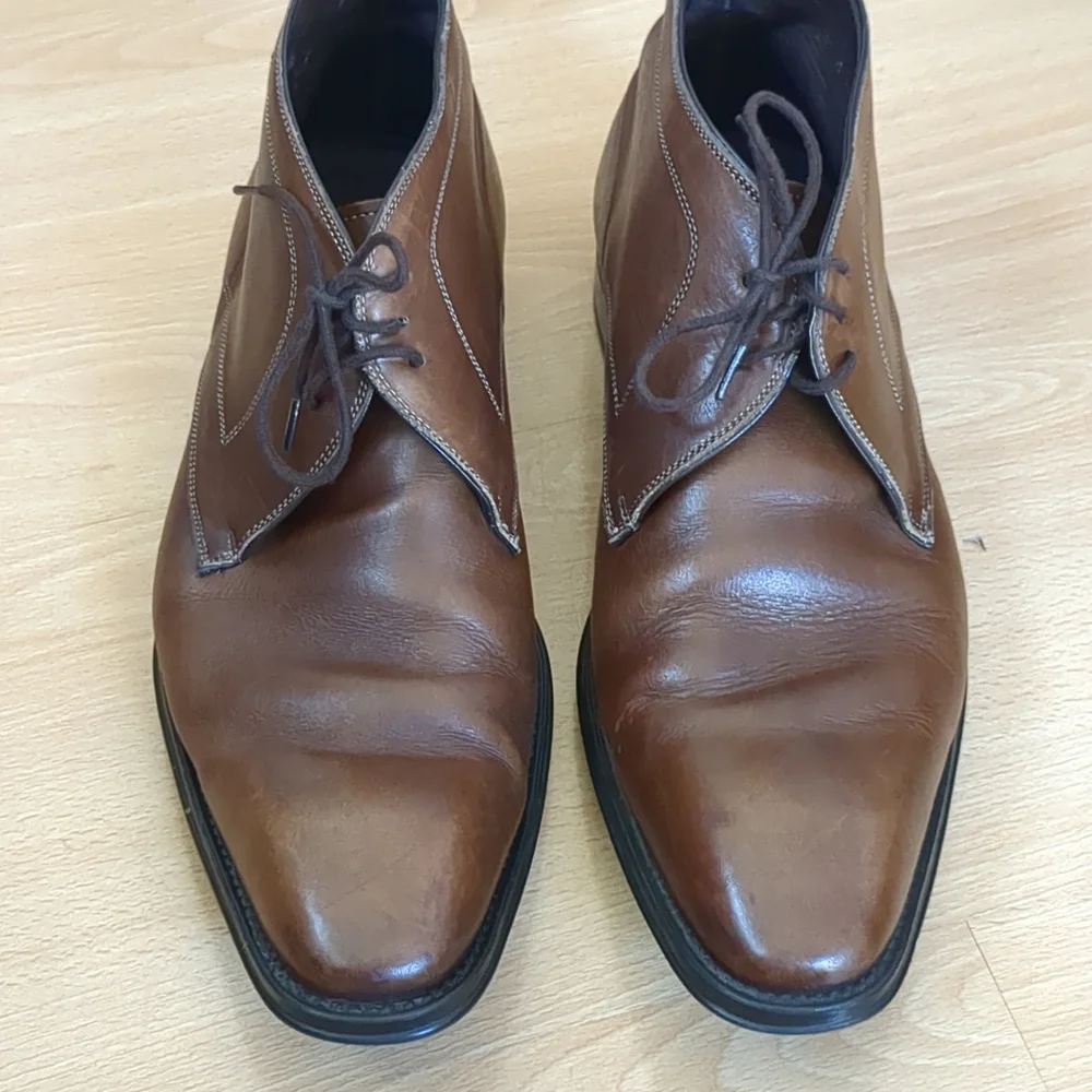 Mezlan Usini Leather‎ Chukka Boots Size 8.5 M Brown